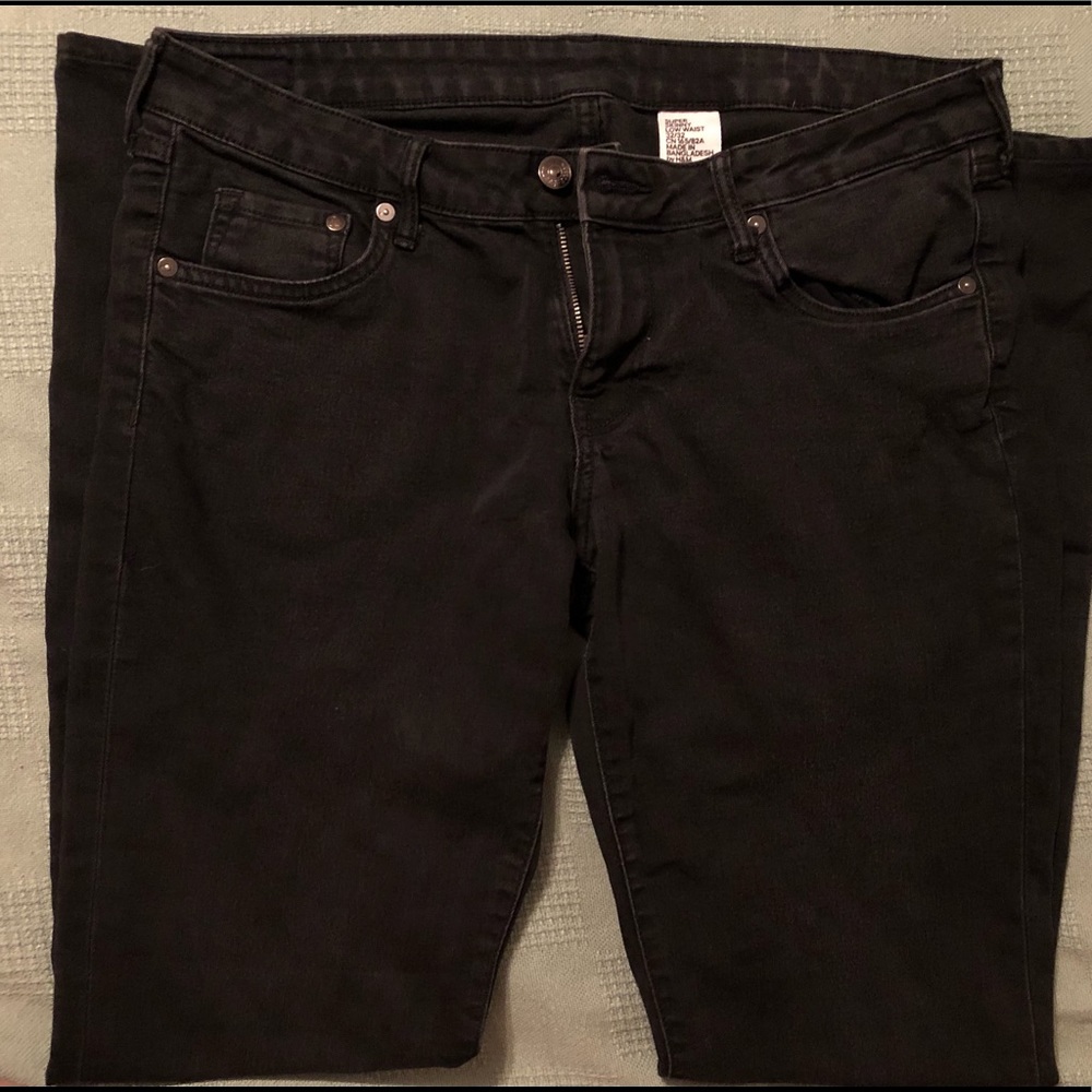 H&M Super Skinny Low Rise Black Jeans